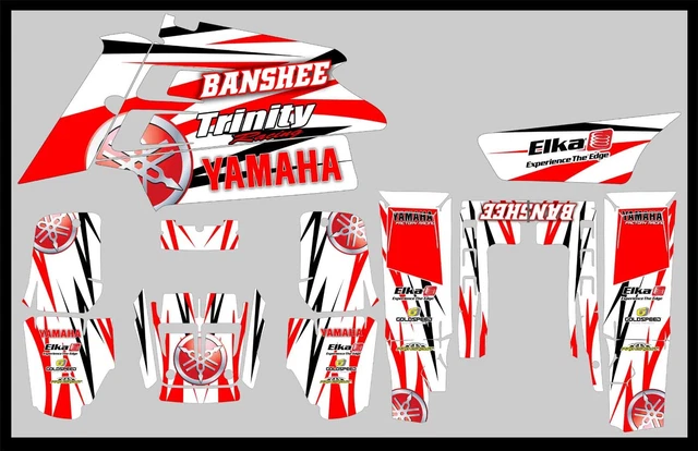 YAMAHA GRAPHICS KIT For Banshee 350 X Banshee Wrap Graphics Sticker Kit ...