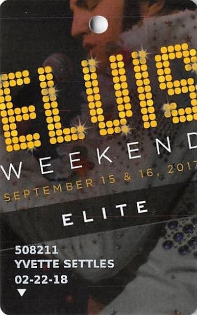 Del Lago Casino - Waterloo, NY - Rare Special Issue Elvis Weekend Slot Card