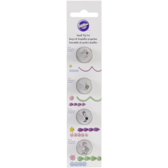Paquete de 3 puntas decorativas conjunto de 4/paquete-SM redondo #5, #3 y estrella #18, #16 -W4181700
