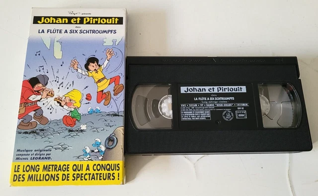 JOHAN ET PIRLOUIT La Flûte A Six Schtroumpfs - VHS SECAM - VF - Long