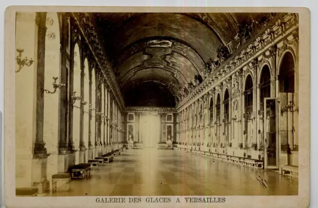 France, Galerie des Glaces à Versailles Vintage albumen print, France  Tirage