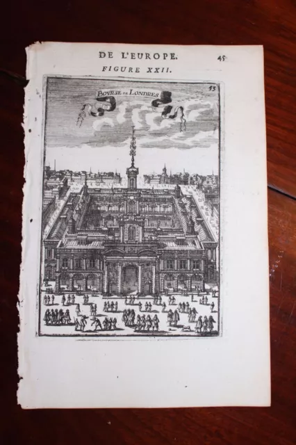 ✒ 1683 MANESSON MALLET Bourse de LONDRES Angleterre ENGLAND