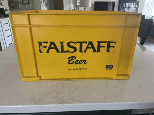 VINTAGE FALSTAFF BEER PLASTIC 24 - 12oz. bottle CASE