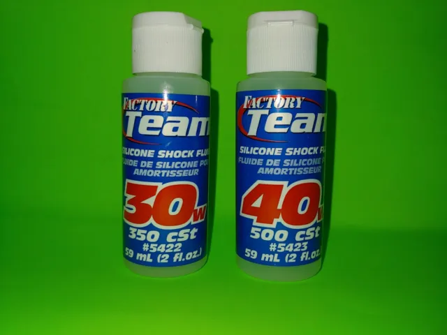 TEAM ASSOCIATED 30WT + 40WT WEIGHT SILICONE SHOCK OIL FLUID 5422 FOR  traxxas