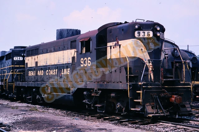 Vtg 1971 Train Slide 936 SCL Seaboard Coast Line Railroad X3M007