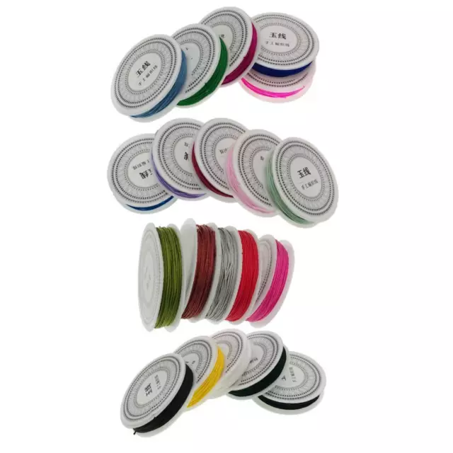 50 m chinesische Knotenschnur aus Nylon, 0,8 mm Faden, Rattail, Makramee,