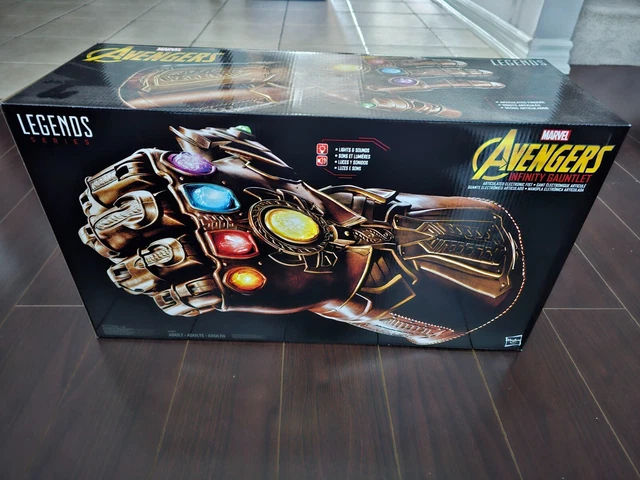 HASBRO MARVEL LEGENDS Avengers Thanos Electronic Infinity Gauntlet ...