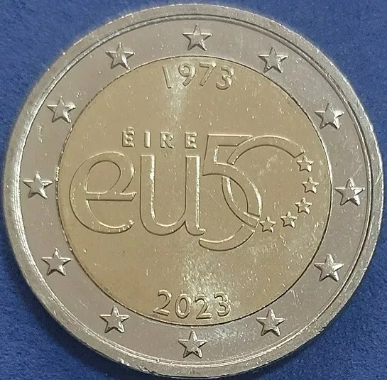 IRLANDA - 2 Euros Commemorativi 2023 " 50 anni di Adesione all'UE "  UNC