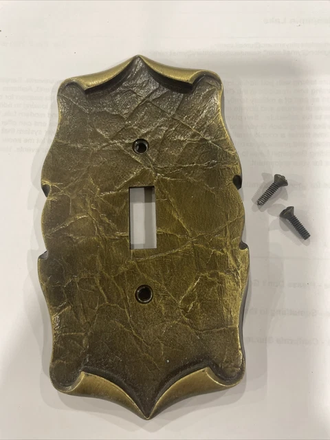 Vintage Amerock Carriage House Single Light Toggle Cover Plate