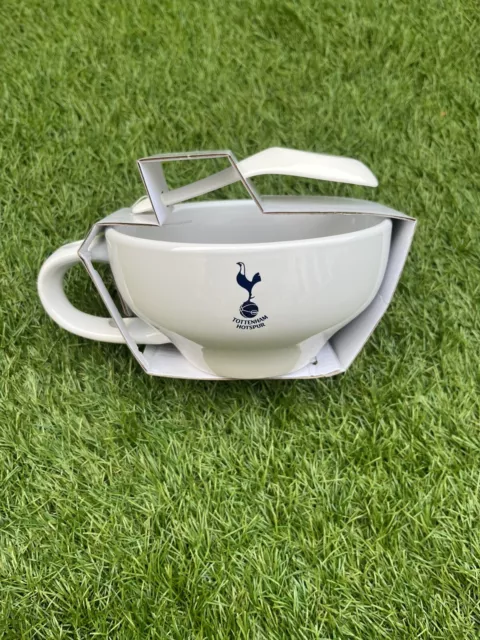 Ciotola e cucchiaio ufficiali Tottenham Hotspur FC per colazione cereali Spurs nuovissimi 2