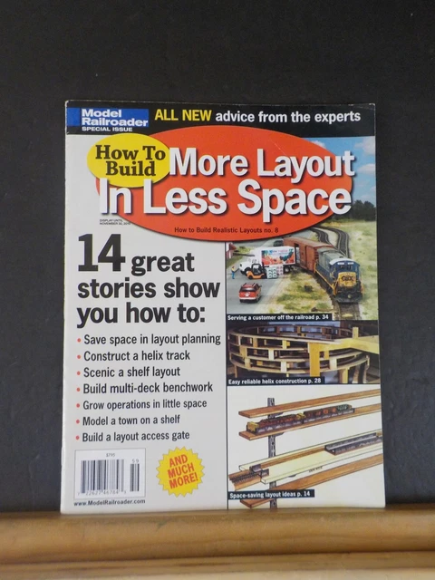HOW TO BUILD More Layout In Less Space Model Railroader Special Issue ...