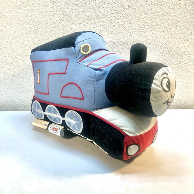 POTTERY BARN KIDS Thomas the Tank Engine Train Shaped Pillow Blue 2017