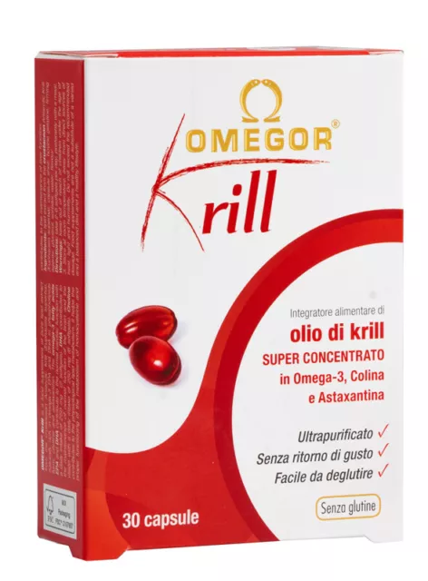 Omegor Krill - Integratore Di Olio Di Krill, Omega 3, Astaxantina