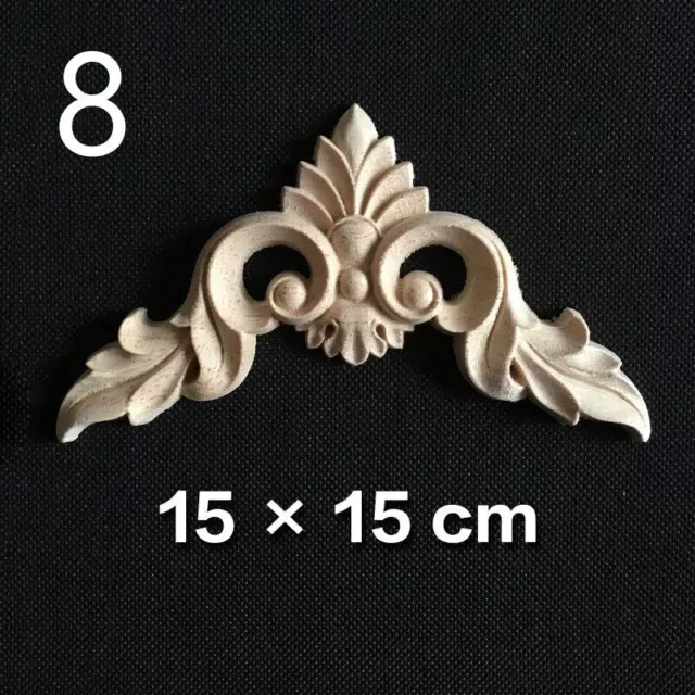 1X Maison Rétro Caoutchouc Bois Sculpté Coin DIY Applique Meuble Porte