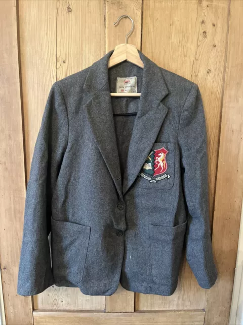 Blazer scuola grigio vintage Tonbridge Grammer scuola