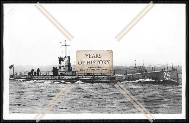 FOTO 1.WK WELTKRIEG 19141918 Unterseeboot UBoot U 24 Kaiserliche