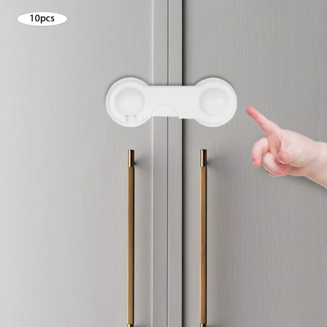 10PCS Baby Child Kid Box Drawer Cupboard Cabinet Wardrobe Door Safe Safety Lock