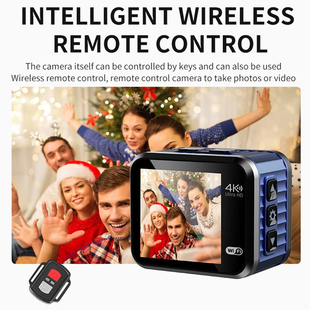 WiFi Mini Action Camera Optical Stabilization 4K 60FPS Sports DV Cam for Cycling