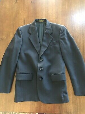 NORDSTROM Boys Navy Blazer Sport Coat Size 14 regular EUC School Uniform