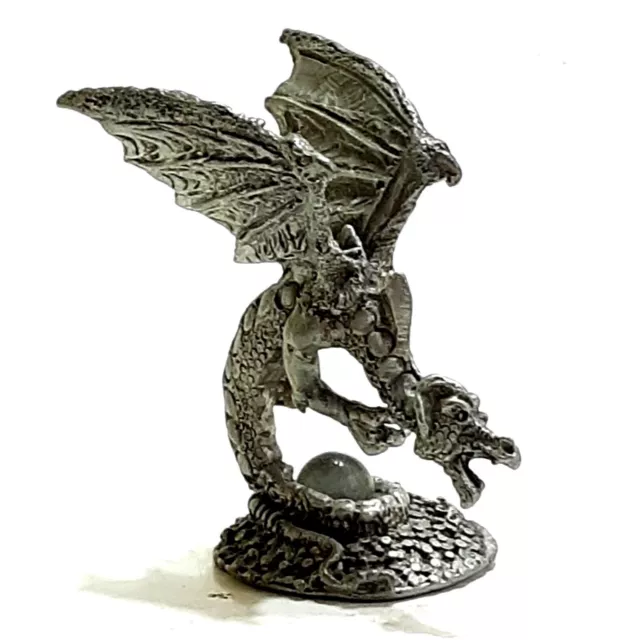 Perth Pewter 7692 Small Winged Dragon Horns Wings Magic Fantasy D & D Miniature