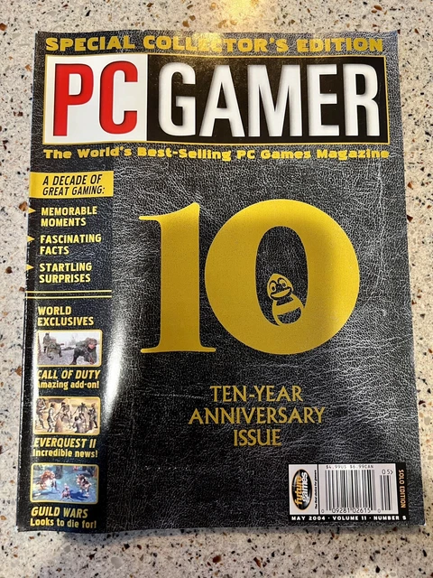 Pc Collection Magazine PC GAMER MAGAZINE 10 Year Anniversary May Vol 11 issue 5 Special ...
