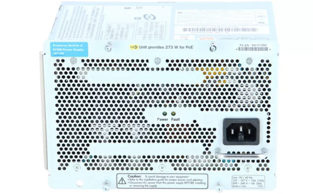 HP - 0957-2139 - 875W (273W PoE) ProCurve zl switch AC PSU