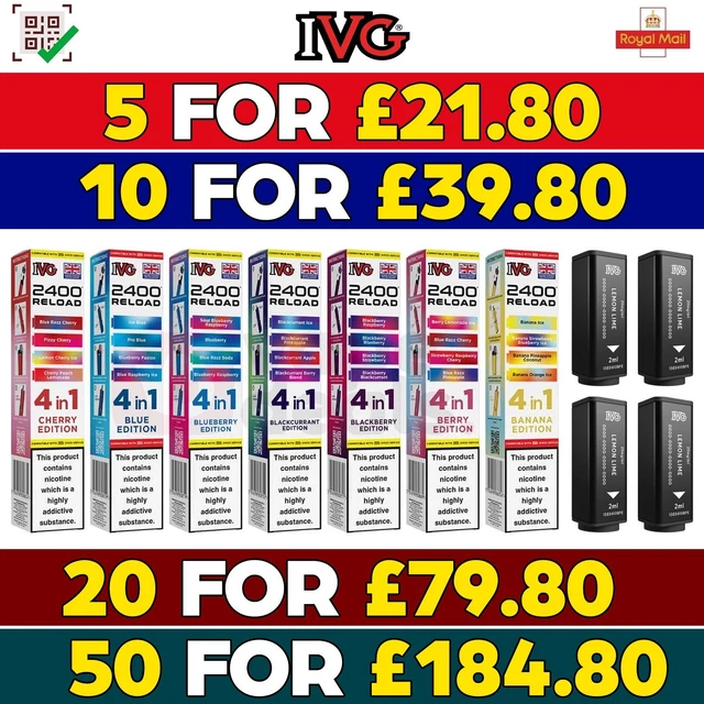 new ivg vapes IVG Box 5,500 Puffs