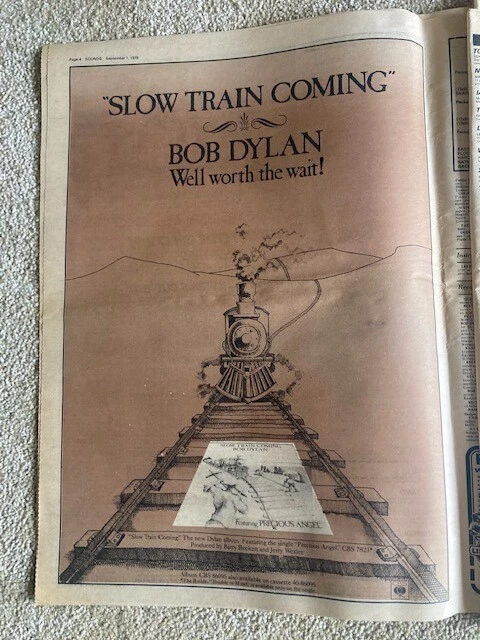 Bob Dylan - Slow Train Coming Original Press/Promo Advert