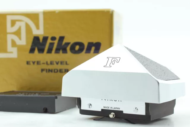 [Top COMO NUEVO en caja] Buscador de prismas a nivel de ojos Nikon F plateado para Nikon F de JAPÓN