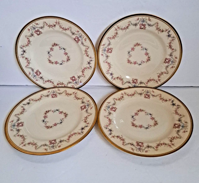 Syracuse China Old Ivory Arcadia 6 1/4" Bread Plates Set of 4 Made in USA Preown