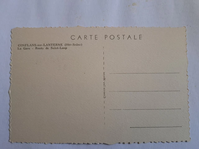 CPA CONFLICTS-sur-Lanterne la Gare route de saint-Loup dept-70 2
