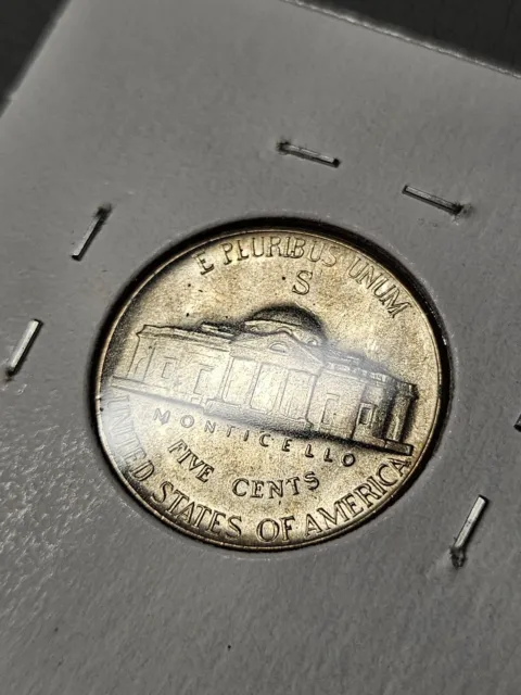 BU 1943-S Jefferson Silver War Nickel