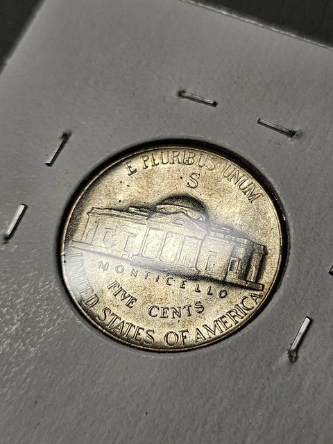 BU 1943-S Jefferson Silver War Nickel