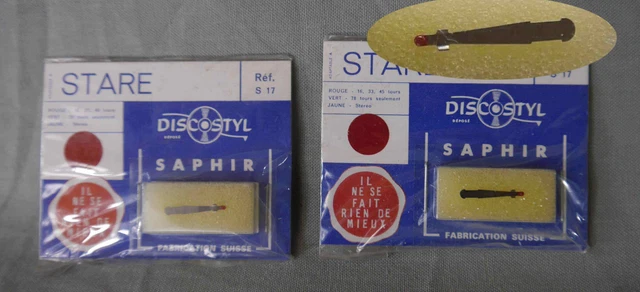 2 x saphirs NOS needles neufs adaptables Perpetuum Ebner PE-190
