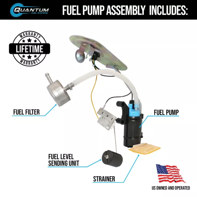 QFS EFI Fuel Pump Assembly for Harley-Davidson 2000-2001 Touring CVO 61342-00A