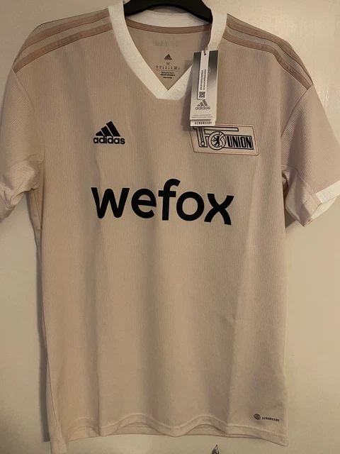 adidas Herren FC Union Berlin 2022/23 Auswärtsshirt, weiß Größe Medium