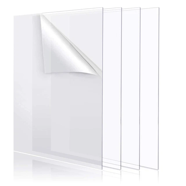 Dnq 1mm Clear Acrylic Sheet Plastic Panel Cut To Any Size Lightweight Transparent Sheet Laser Plastic Extrude Strong Durable Plastic Panel Safer Than Glass A5 210 X 148 Mm - View #4