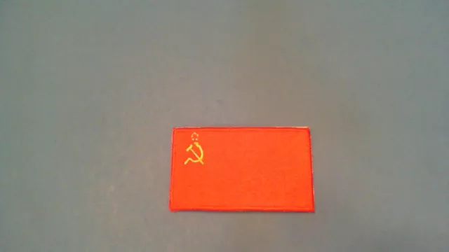 Soviet Union USSR Flag Iron On Patch! New Russia Russian Communism Communist