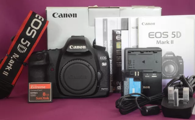 Canon EOS 5D Mark II 21.1MP Digital SLR Camera Body Only  GOOD BOXED 2900A