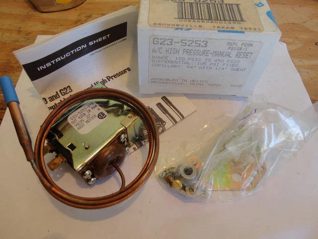 RANCO G23-5253 A/C High Pressure Manual Reset Limit Controller