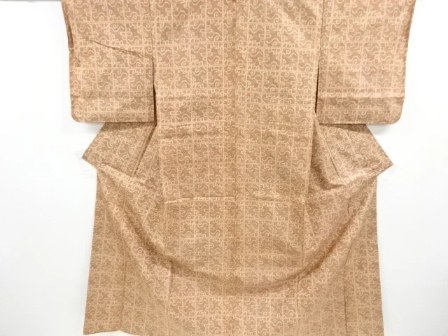 6793111: Japanese Kimono / Vintage Omeshi Kimono / Nishijin-Ori / Woven Abstract