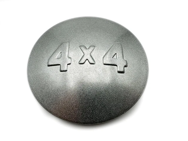 Tapa/Tapacubos Cubierta de la Rueda " 4x4" - Plata - lada Niva