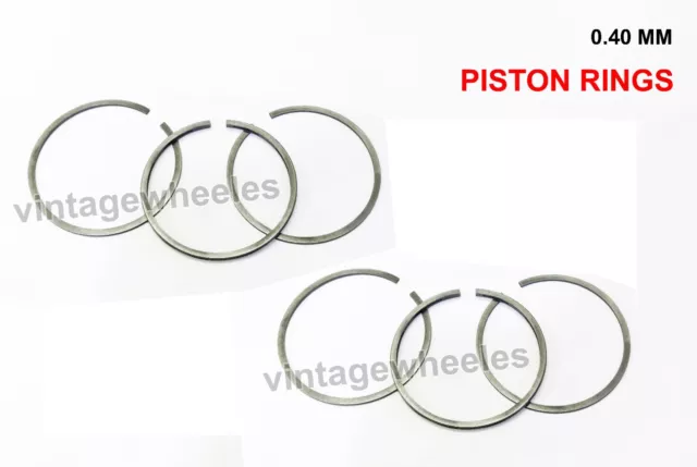 Ring Set For 2 Pistons R360 +0.40 Over Size 1951-1963 Ohv Models Bsa A10 650Cc