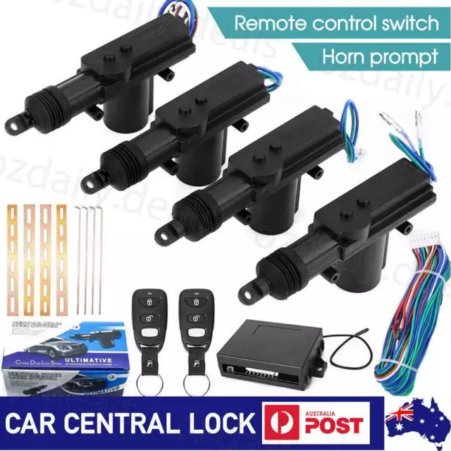 Car Central Locking Kit Remote Control Switch Door Keyless Entry Lock System AU