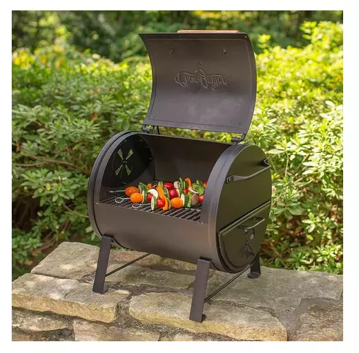 Char-Griller Table Top Grill And Side Fire Box Charcoal BBQ 2