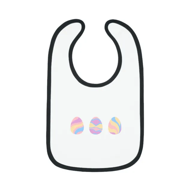 Baby's first Easter contrast Trim Jersey Bib