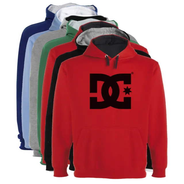 Sudadera NO OFICIAL estampado Capucha Bicolor DC logo Hombre colores y tallas