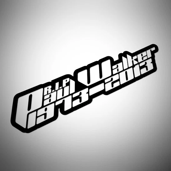 thumbnail image 2 of Paul Walker RIP Memorial Car Decal - Fast & Furious Tribute Sticker For Window Or Bumper (Glossy) 2 of 4