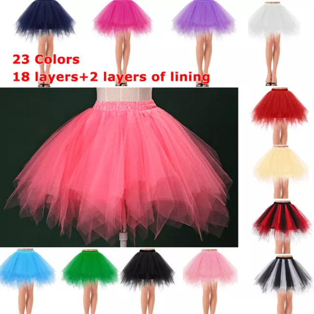 Women Adult Lady Tutu Tulle Skirt Color Fancy Skirt Dress Up Party Dancing Dress