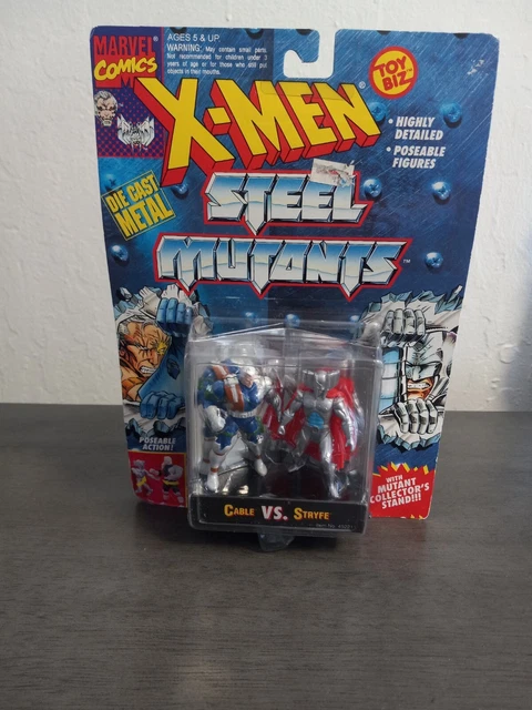 1994 Toy Biz Marvel Comics X-Men Steel Mutants Die Cast Metal Action Figure New